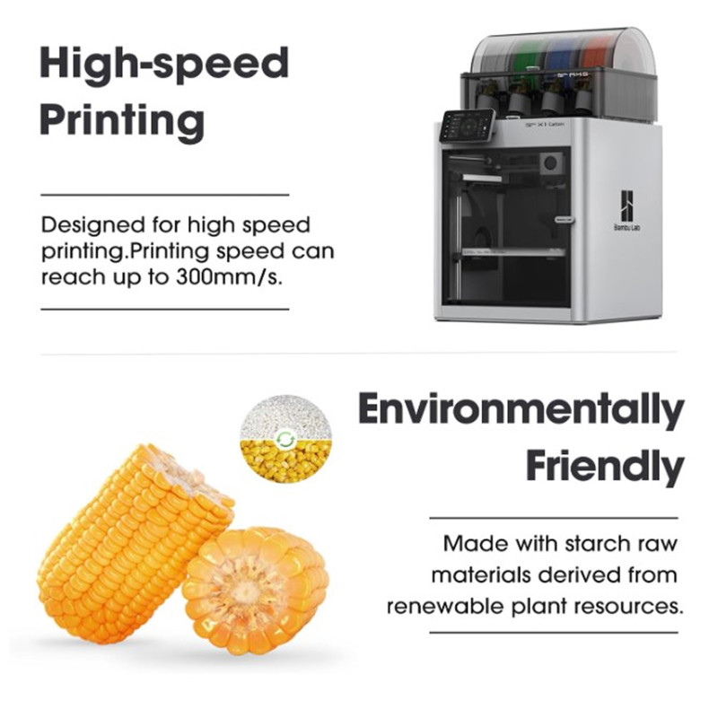 Нитка ( пластик ) eSUN PLA Basic 1,75 мм для 3D принтера Filament, 1 кг, червона