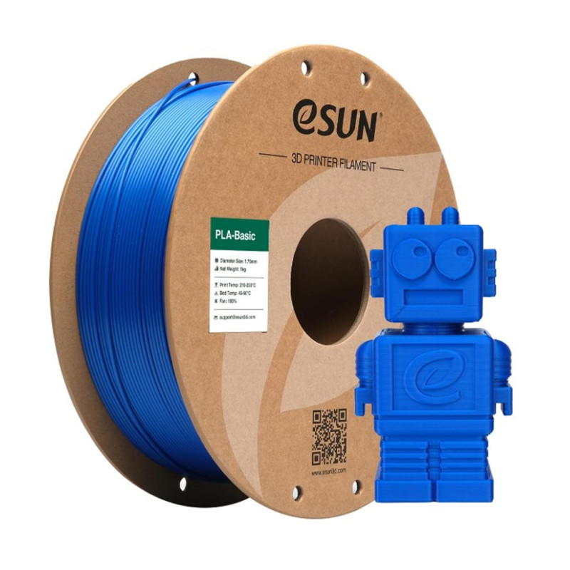Нить (пластик) eSUN PLA Basic 1,75 мм для 3D принтера Filament, 1 кг, синяя