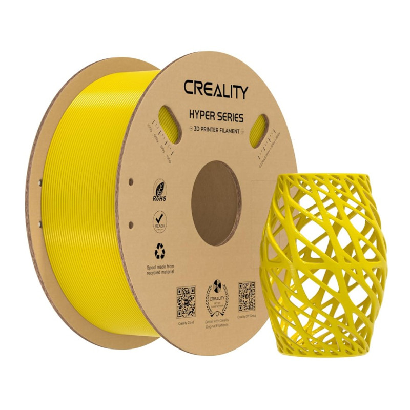 Нитка ( пластик ) Creality PETG Hyper Filament, 1,75 мм, 1 кг, жовтий