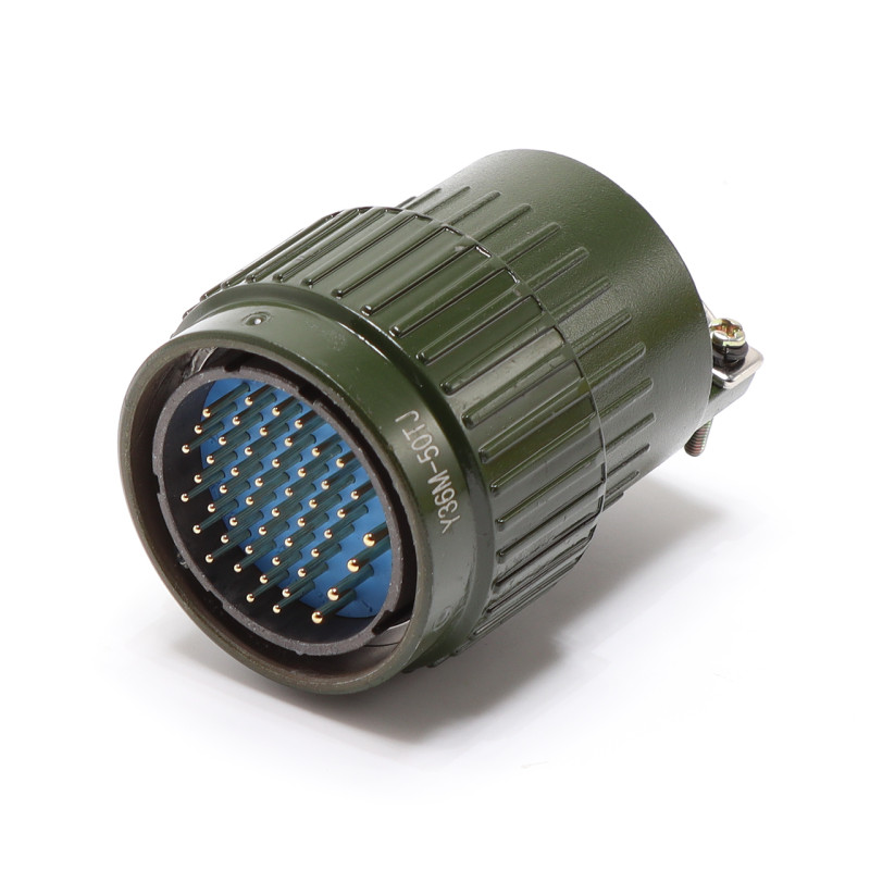 Военный разъём Y36M-50TJ-M на провод - IP62 / 50 конт / байонет / папа