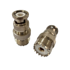 ВЧ переходник BNC Male папа – UHF (SO-239) Female мама BNC/UHF-JK