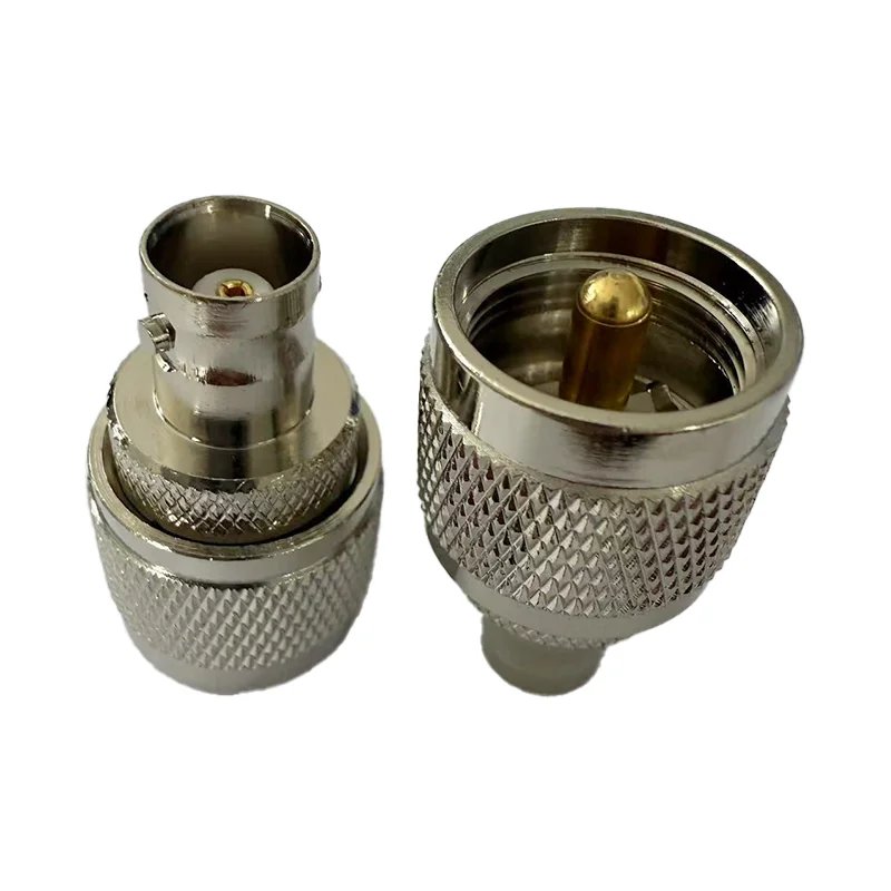 ВЧ перехідник BNC Female мама – UHF (PL-259) Male папа BNC/UHF-KJ