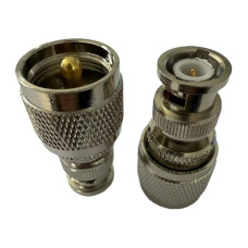 ВЧ переходник BNC Male папа – UHF (PL-259) Male папа BNC/UHF-JJ