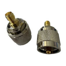 ВЧ коаксіальний перехідник UHF Male папа – SMA Female мама