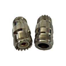 ВЧ перехідник N-Type Female мама – UHF (SO-239) Female мама N/UHF-KK