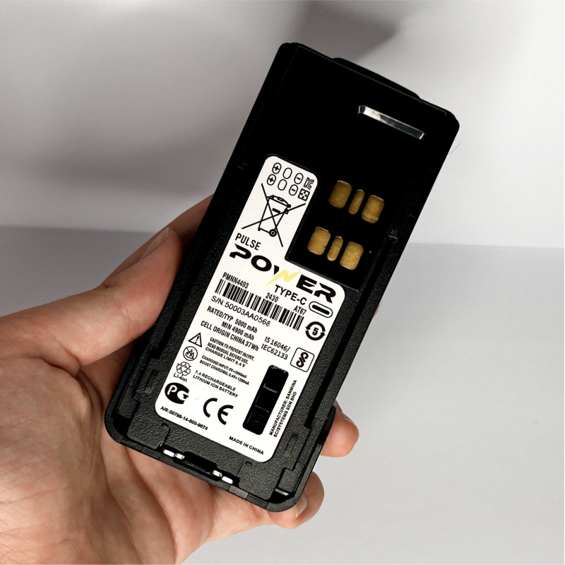 Акумулятор для рації Motorola на 5000 mAh Type-C для DP4400e, DP4600e, DP4800e.
