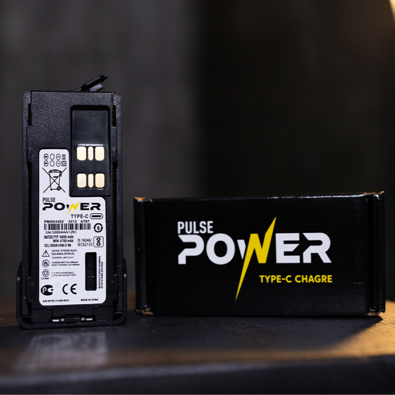 Акумулятор для рації Motorola на 5000 mAh з Type-C роз'ємом для DP4400e, DP4600e, DP4800e, Pulse Power