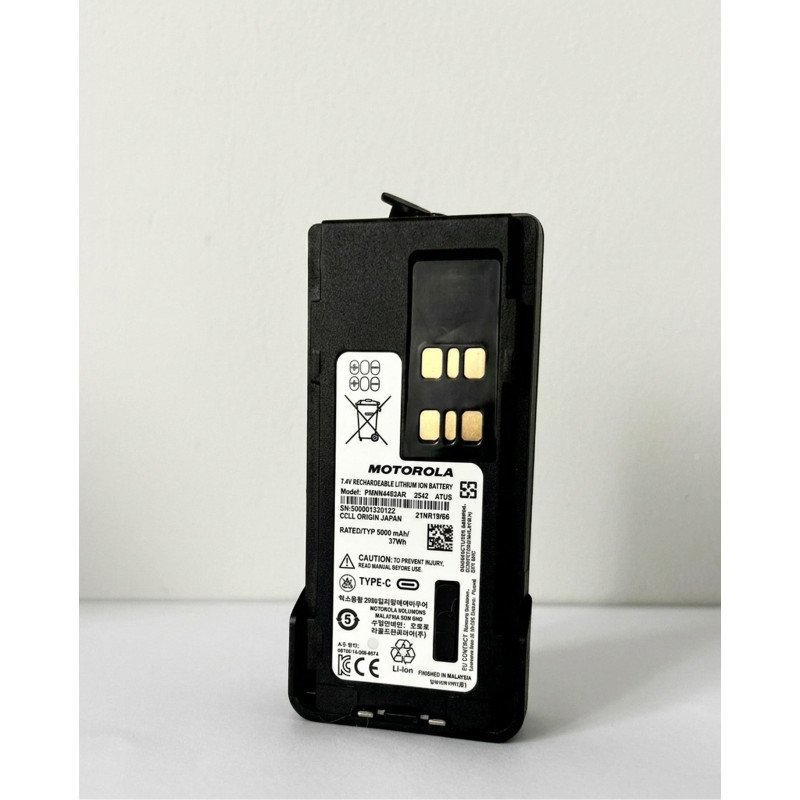 Аккумулятор для рации Motorola на 5000 mAh с разъемом Type-C для DP4400e, DP4600e, DP4800e