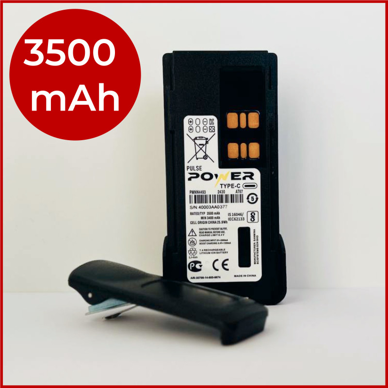 Аккумулятор для раций Motorola на 3500 mAh с Type-C для DP4400e, DP4401e, DP4800e, DP4801e