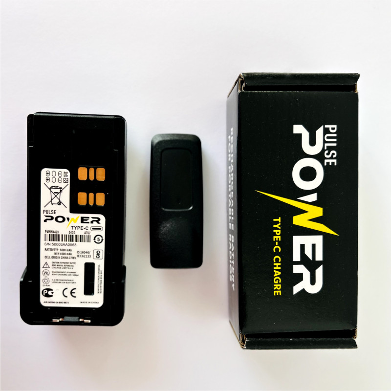 Акумулятор для рації Motorola на 5000 mAh Type-C для DP4800e, DP4400e, DP4401e, DP4600e, DP4601e, DP4801e.