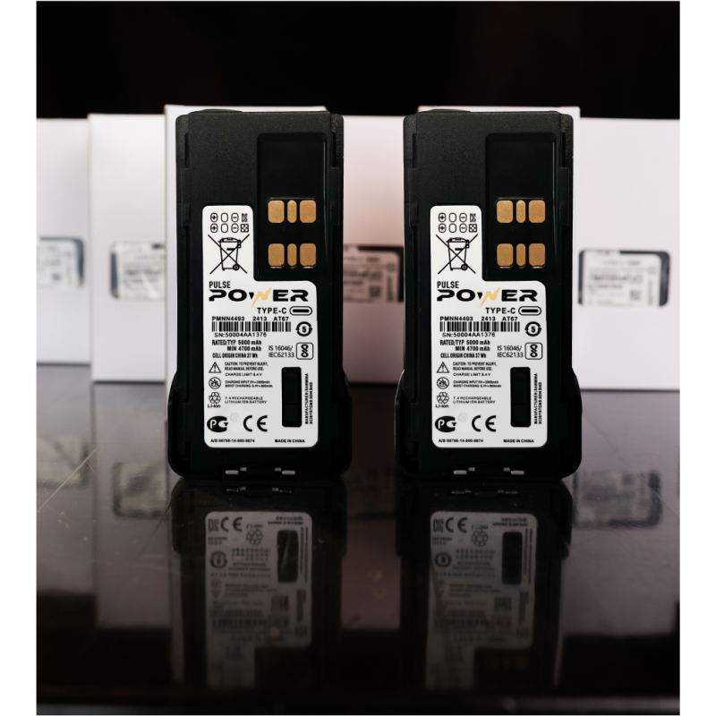 Акумулятор для рації Motorola на 5000 mAh Type-C для DP4800e, DP4400e, DP4401e, DP4600e, DP4601e, DP4801e.