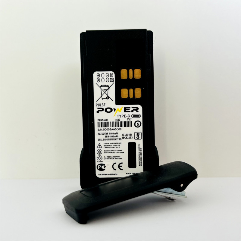 Акумулятор для рації Motorola на 5000 mAh Type-C для DP4400e, DP4600e, DP4800e.
