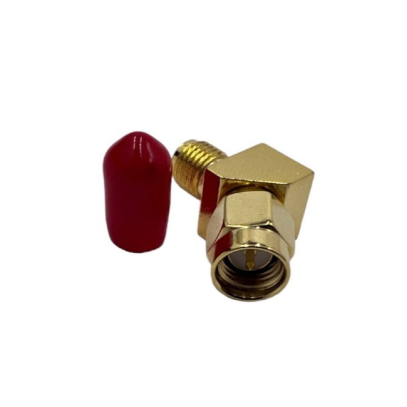 Переходник SMA-Male - SMA-Female 45°(коннектор папа - мама) угловой