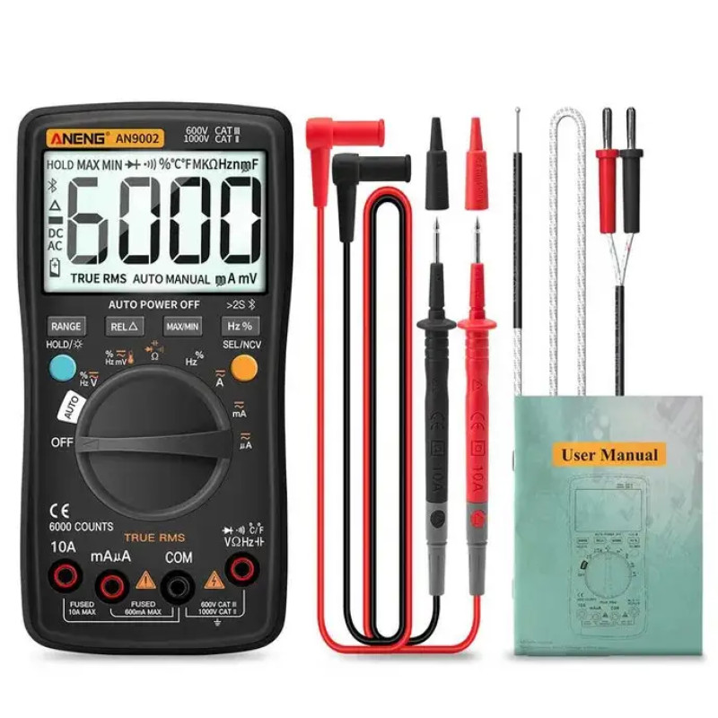 Цифровой Bluetooth-мультиметр ANENG AN9002