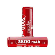 Аккумулятор без защиты VapCell INR18650 F38 3800 mAh Red, Li-ion, высокоточный (10А), высокоемкий. Аккумулятор без защиты VapCell INR18650 F38 3800 mAh Red, Li-ion, высокоточный (10А), высокоемкий.