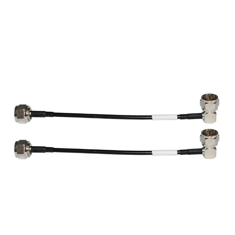 Кабельна збірка RG174 F-JW1.5-RG174-F-J1.5: F Male папа кутовий – F Male папа
