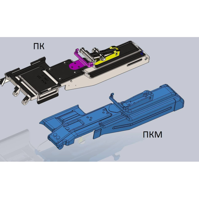 Планка Пікатінні Bast armament для кулемета ПК(без М!) і ПКТ
