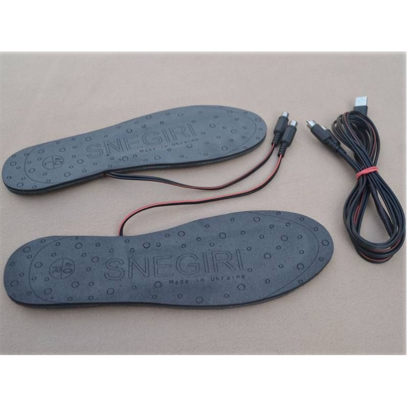 Стельки с подогревом (40-35р) + провода USB (1 выход)