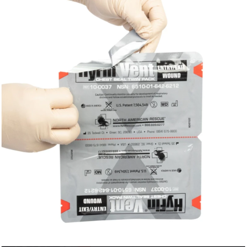Окклюзионная повязка NAR HyFin Vent Chest Seal, двойной пакет