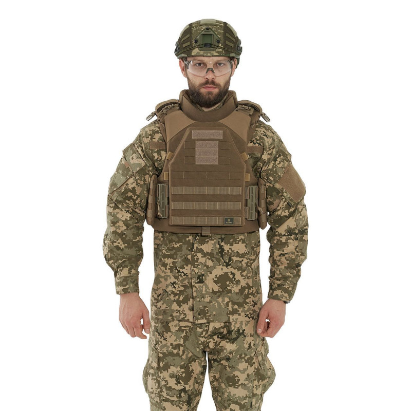 Модульний бронежилет Plastoon XM kit 2, coyote, М, 4 light ДСТУ, 1 клас ДСТУ