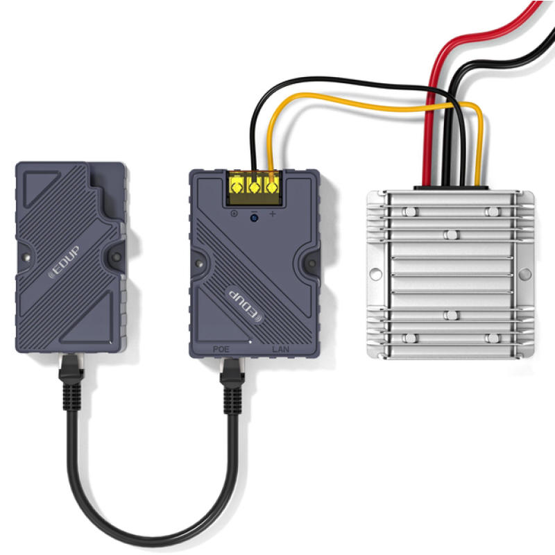 PoE инжектор EDUP + Адаптер + Конвертер комплект для Starlink EP PW9603 TR9605