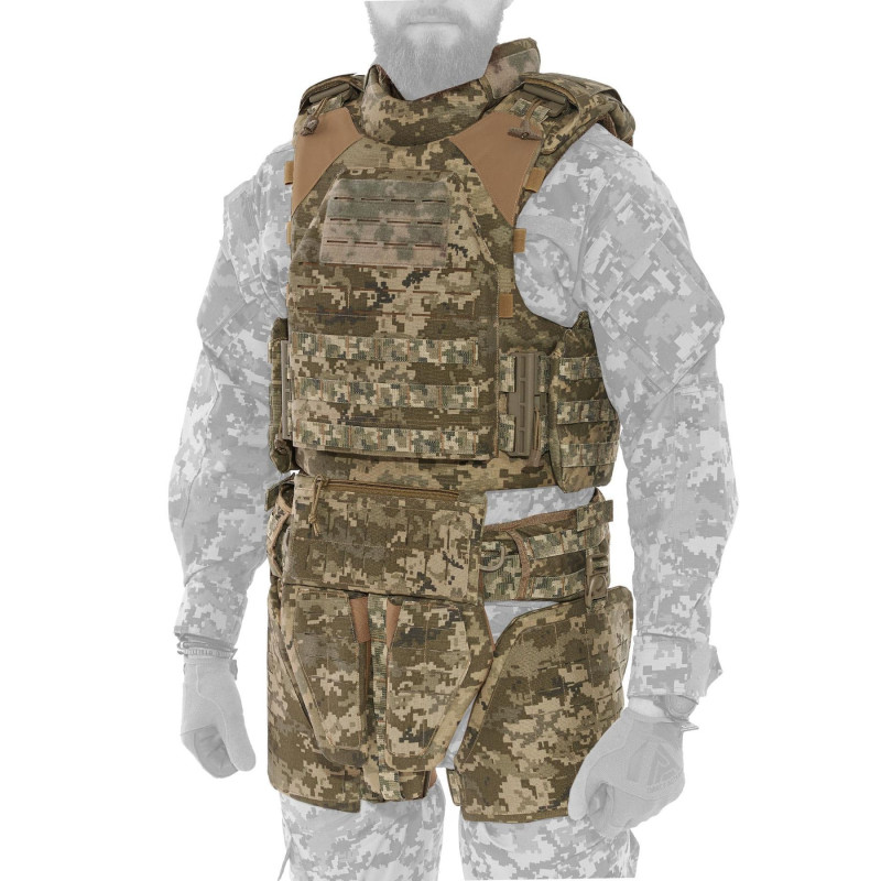 Модульний бронежилет Plastoon XM kit 6, MM14, М, 4 light ДСТУ, 1 клас ДСТУ