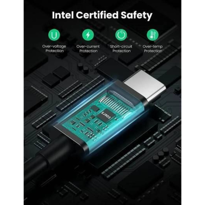 Кабель зарядний Type-C Thunderbolt 4 100W 0.5метр