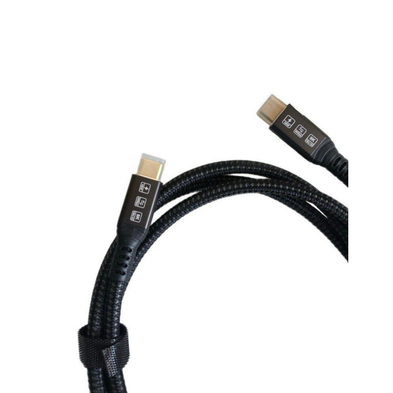 Кабель зарядний Type-C Thunderbolt 4 100W 0.5метр