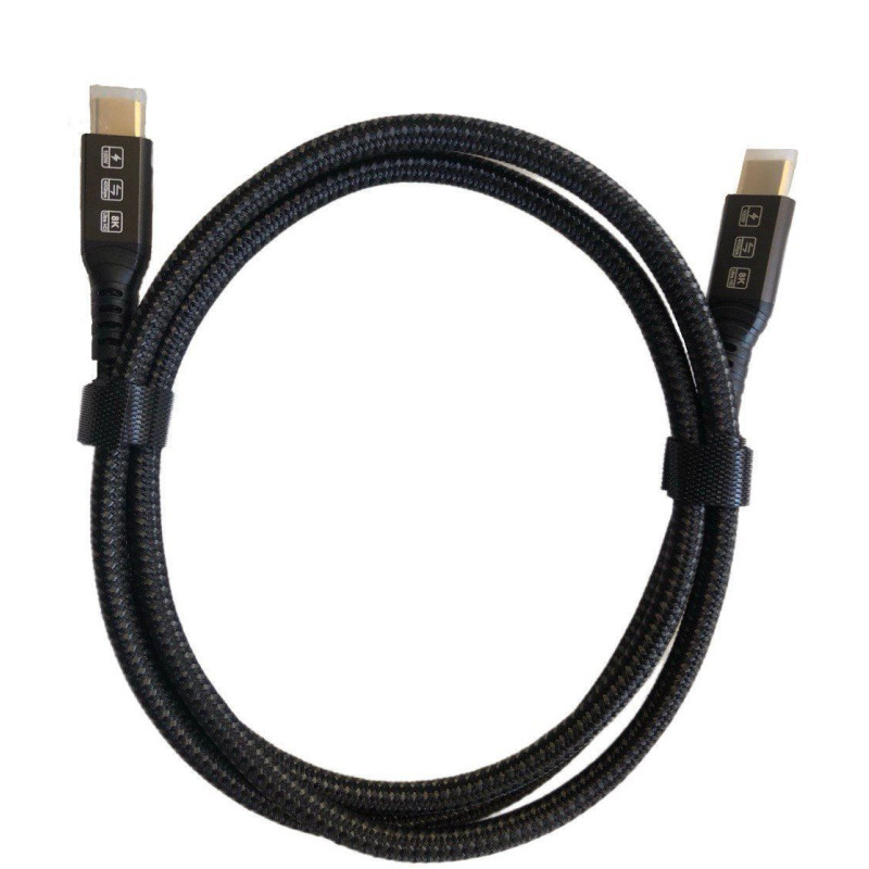 Кабель зарядний Type-C Thunderbolt 4 100W 0.5метр