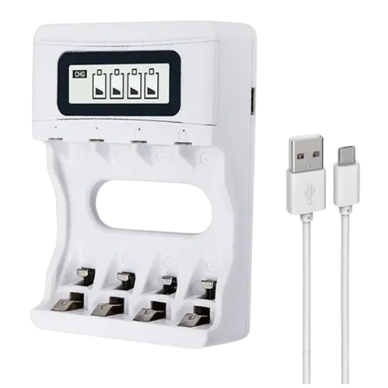 Интеллектуальное зарядное устройство PL-NC07 с LCD дисплеем для аккумуляторов типа AA и AAA от PALO