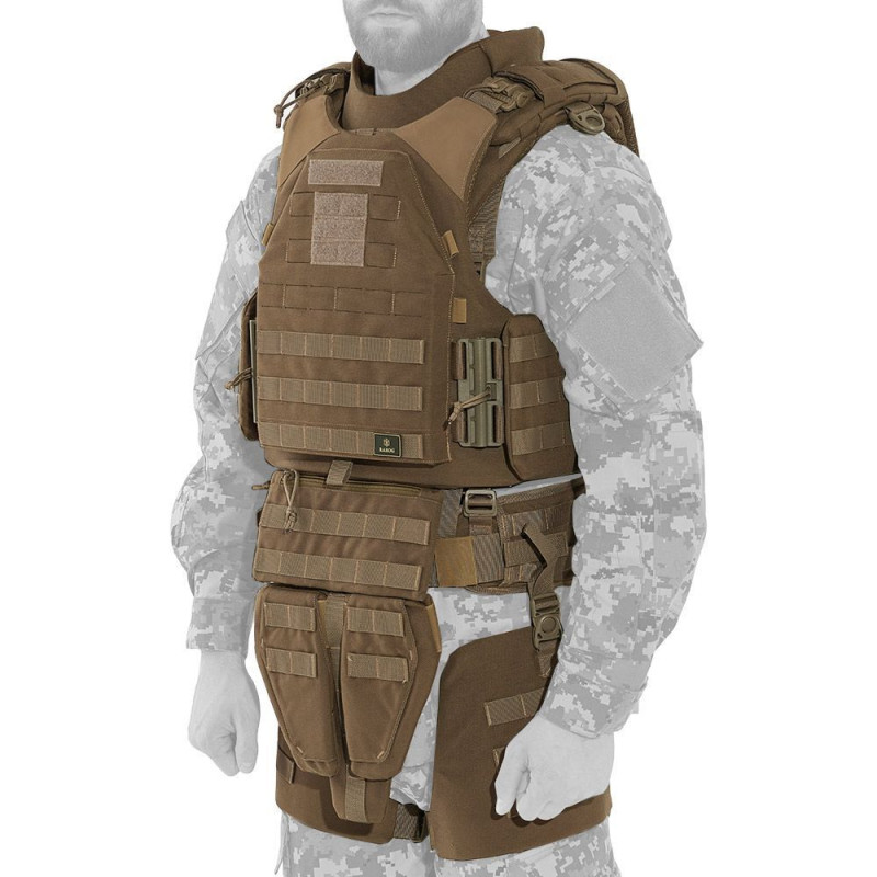 Модульний бронежилет Plastoon XM kit 6, coyote, М, 4 light ДСТУ, 1 клас ДСТУ