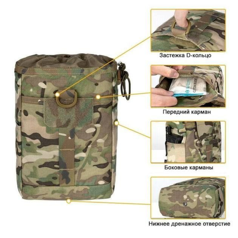 Підсумок складний IDOGEAR (IG-BG 3577-MC) Roll-Up Molle Dump Pounch