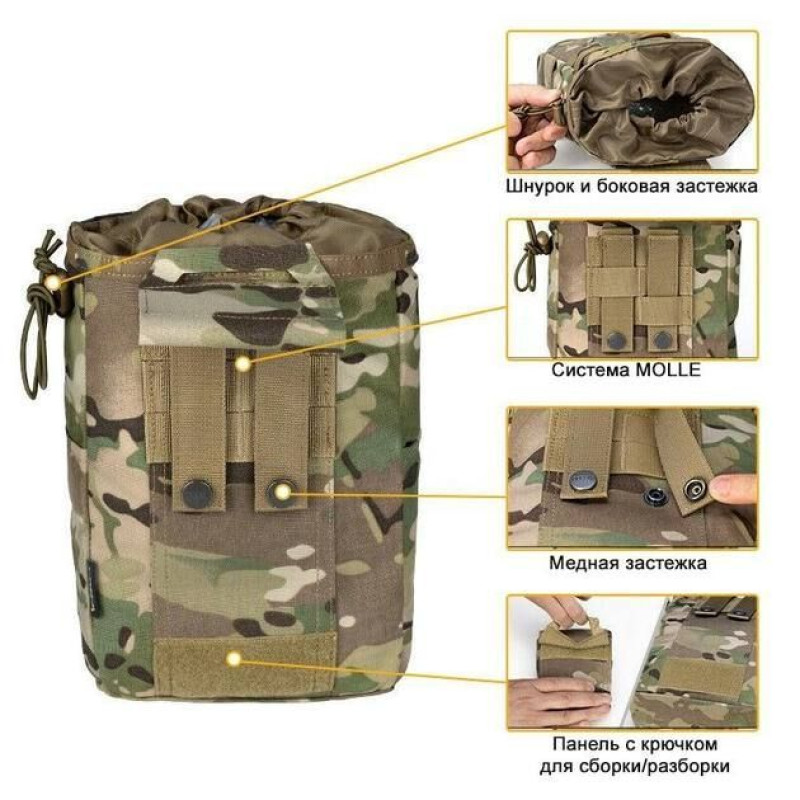 Підсумок складний IDOGEAR (IG-BG 3577-MC) Roll-Up Molle Dump Pounch
