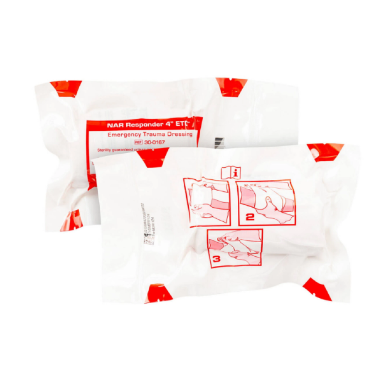 Бандаж NAR Rolled Responder Emergency Trauma Dressing 4"