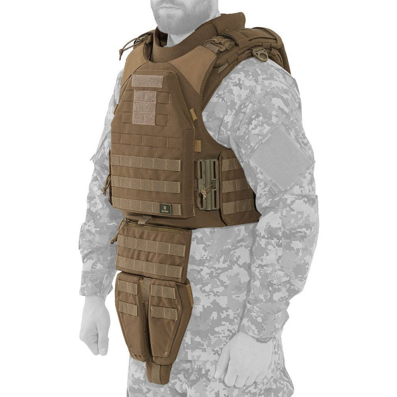 Модульний бронежилет Plastoon XM kit 4, coyote, М, 4 light ДСТУ, 1 клас ДСТУ