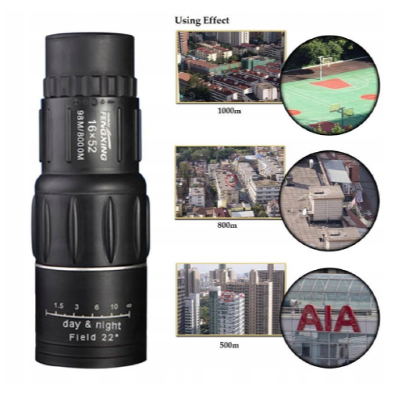 Монокуляр високої чіткості Monocular Portable 16 x 52 мм Монокулярний телескоп