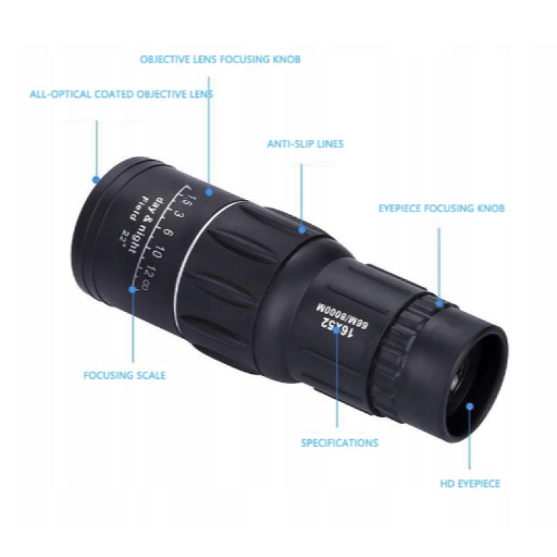 Монокуляр високої чіткості Monocular Portable 16 x 52 мм Монокулярний телескоп