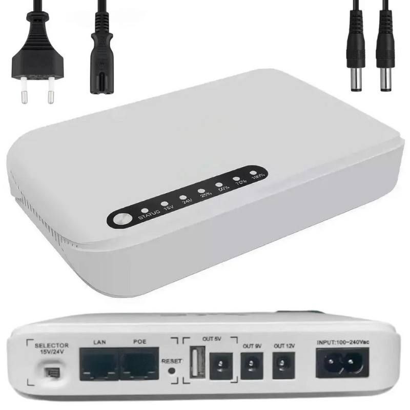 ИБП ПаверБанк UPS, Power Bank для роутера 8800 мА-ч, для непрерывного питания роутера POE-631IP