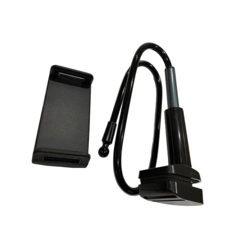 ГНУЧКИЙ ТРИМАЧ ДЛЯ ТЕЛЕФОНУ ПЛАНШЕТУ З ПРИЩІПКОЮ 120 см ЧОРНИЙ