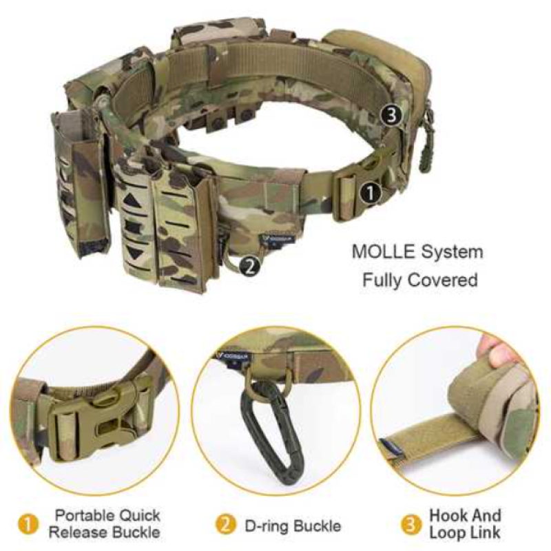 Розвантажувальний ремінь (IG-BT3424-МС) РПС IDOGEAR Tactical MOLLE Belt S