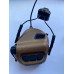 Активні навушники EARMOR M32H MOD3 тактичні (бойові) Coyote Brown Пісчані