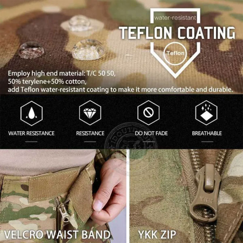 Боевые штаны IDOGEAR G3 Combat Pants with Knee Pads Multicam