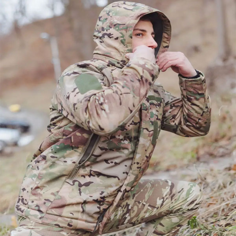 Зимова куртка SMILO softshell omni heat Multicam