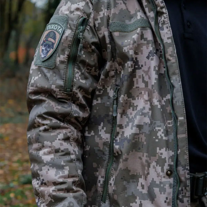 Зимова куртка SMILO softshell omni heat pixel