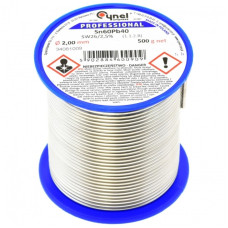 Припій LC60-2.00/0.5 (олов'яно-свинцевий сплав, solder wire) для ручної та монтажної пайки електроніки Припій LC60-2.00/0.5 (олов'яно-свинцевий сплав, solder wire) для ручної та монтажної пайки електроніки