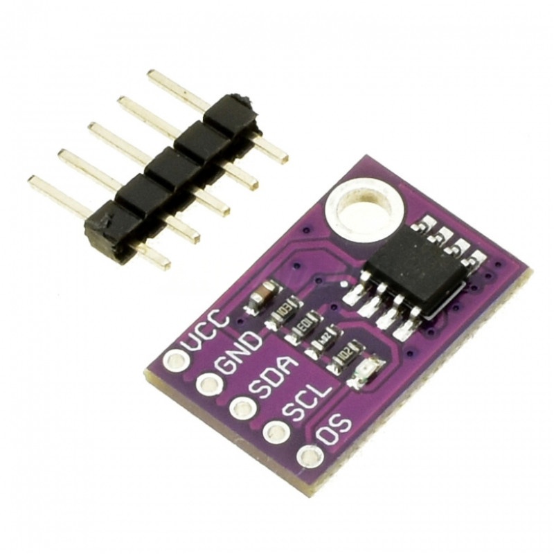 Модуль Модуль I2C датчика температури LM75BD для Arduino (датчик / плата розширення) для навчальних та DIY проєктів