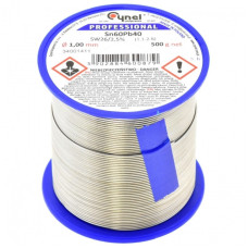 Припій LC60-1.00/0.5 (Sn60Pb40-SW26) (олов'яно-свинцевий сплав, solder wire) для ручної та монтажної пайки електроніки Припій LC60-1.00/0.5 (Sn60Pb40-SW26) (олов'яно-свинцевий сплав, solder wire) для ручної та монтажної пайки електроніки