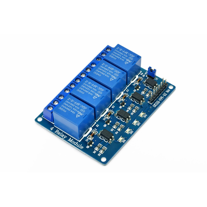 Модуль Релейний модуль 5V для Arduino (4 реле з опторозв'язкою) для Arduino (датчик, плата розширення) для DIY проєктів та навчання