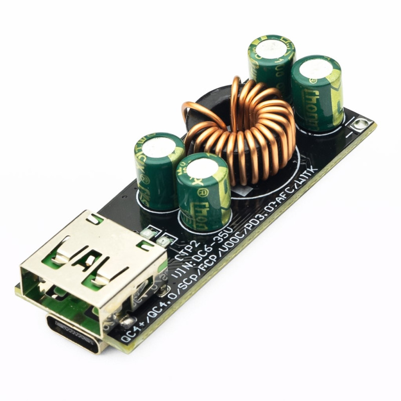 Модуль Понижуючий DC-DC модуль швидкої зарядки QC4.0/PD3.0 SW3518 для Arduino (датчик, плата розширення) для DIY проєктів та навчання