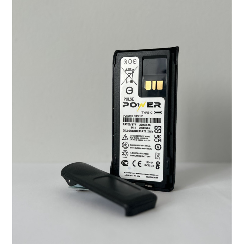Акумулятор для рації Motorola на 3000 mAh з Type-c роз'ємом для Моторола R7, R7A
